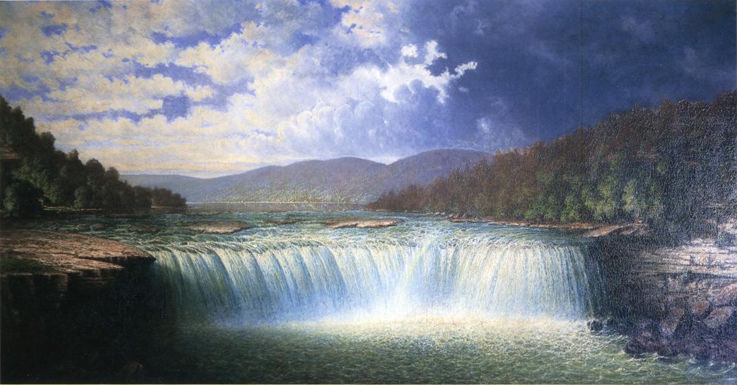 Unknown Artist Falls of the Cumberland River Whitley County Kentucky by Carl Christian Brenner
